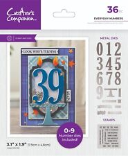Conjunto de selos e moldes Crafters Companion - números diários comprar usado  Enviando para Brazil
