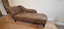 Leather chaise longue for sale  ST. AUSTELL