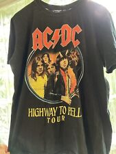 Camiseta AC/DC Talla M ""1979 American Tour"" Highway To Hell Rock Band Aerosmith  segunda mano  Embacar hacia Argentina