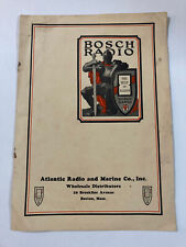 Usado, Bosch Radio Catalog 1910s/20s Boston Mass. Catálogo de rádio antigo dos EUA comprar usado  Enviando para Brazil