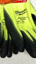 Milwaukee High Visibility Cut Resistant Work Gloves XL (HL9) for sale  Youngstown