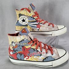 DC Superman Converse All Stars Shoes Men’s 6 Womens 8 Justice League Comics for sale  Shipping to South Africa