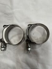Harley Panhead Exhaust Pipe Clamp Set Chopper Bobber for sale  Shipping to South Africa
