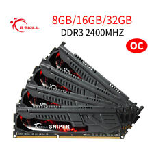 Used, G.Skill 32GB 16GB 8GB DDR3 OC 2400MHz PC3-19200U Desktop Memory DE for sale  Shipping to South Africa