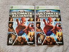 Marvel Ultimate Alliance Xbox 360 SOMENTE MANUAL Versões Eng/FR EX-NM Estado  comprar usado  Enviando para Brazil