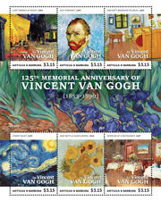 Antígua e Barbuda 2015 - Vincent Van Gogh - Folha de 6 Selos - Scott #3285 MNH, usado comprar usado  Enviando para Brazil