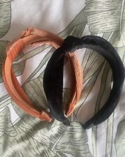 Headbands black orange for sale  BINGLEY
