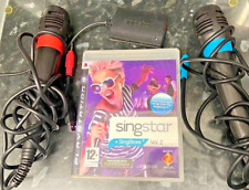 Singstar Oficjalne mikrofony PS3 Playstation 3 + gra Singstar Volume 2 na sprzedaż  Wysyłka do Poland