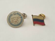 lot 2 Pin Spilla Zenit Sankt-Peterburg San Pietroburgo + flag bandiera Russia usato  Portici