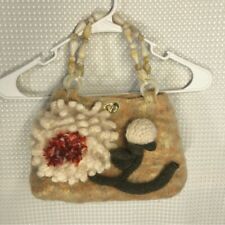 Bolsa de feltro floral feita à mão, usado comprar usado  Enviando para Brazil