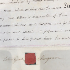 1833 antique indenture for sale  DIDCOT