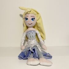 Disney Store Frozen 2 Queen Elsa Muñeca de Peluche Suave 18" Princesa Vestido Blanco Azul segunda mano  Embacar hacia Argentina
