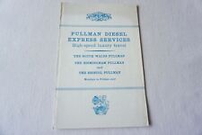 1961 pullman diesel for sale  WATFORD