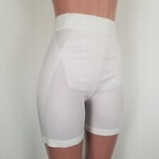 Pantalones cortos de alta compresión moldeadores de faja blanca de muslo talla XL 32, usado segunda mano  Embacar hacia Argentina