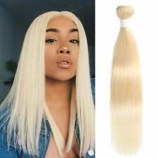 Brazilian Straight Human Hair Extensions 3 Bundles 12 inch  #613 Bleach Blonde  for sale  Shipping to South Africa