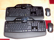 Lote de 2 combo de teclado inalámbrico de escritorio Logitech MK710 y mouse M510 con receptor segunda mano  Embacar hacia Argentina