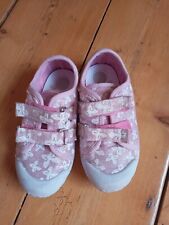 Girls canvas trainers for sale  BRISTOL