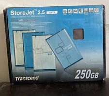Transcend 250G StoreJet 2.5 Slim External Portable Hard Drive,, used for sale  Shipping to South Africa