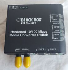 Usado, Switch conversor de mídia endurecida montável em rack duplex caixa preta 2 x RJ-45 1 x SC comprar usado  Enviando para Brazil