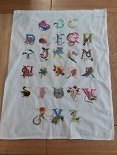 Beautifully embroidered abc for sale  HALESOWEN