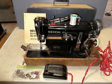 Vintage Necchi Model BU Sewing Machine with Case and Manual for sale  Shipping to South Africa