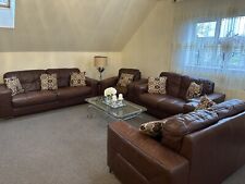 Leather sofas 2 for sale  STANMORE