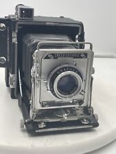 Câmera com obturador corporal Graflex Speed Graphic 3 x 4 com Optar 135mm F4.7 comprar usado  Enviando para Brazil