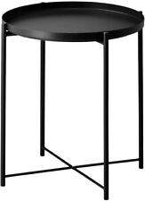 Käytetty, IKEA GLADOM Tray Table Side Table Black 45x53 CM Living Room Table Tables myynnissä  Leverans till Finland