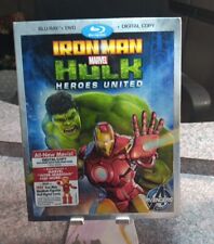 Capa slipcover Iron Man Hulk: Heroes United (Blu-ray/DVD, 2013, 2 discos), frete grátis comprar usado  Enviando para Brazil