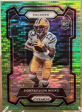 2023 Dontayvion Wicks Novato Panini Prizm Verde Pulsar Novato No 333 Empacadores segunda mano  Embacar hacia Argentina