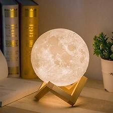 Lâmpada Mydethun Moon 5,9 polegadas LED luz noturna controle de brilho decoração base de madeira comprar usado  Enviando para Brazil