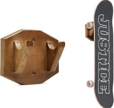 Usado, Suporte de parede para skate longboard suporte de armazenamento cabide de exibição de madeira comprar usado  Enviando para Brazil