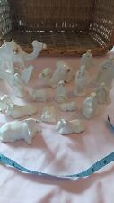 White ceramic nativity for sale  CHATTERIS
