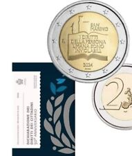 2 euros San Marino 2024 50 aniversario declaración de los derechos civiles en carpeta VVK segunda mano  Embacar hacia Mexico