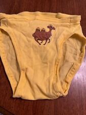 REIS de colección bikini inferior camello parche de bocanada amarillo retro traje de baño playa moda, usado segunda mano  Embacar hacia Argentina