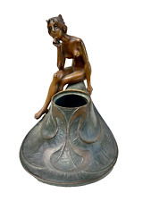 Encrier bronze femme d'occasion  Saint-Aubin-du-Cormier