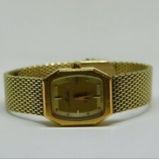 Relógio feminino analógico de quartzo folheado a ouro fabricado na Suíça Mido Baroncelli comprar usado  Enviando para Brazil