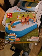 Play Day 10 Ft Family Swimming Pool Includes Repair Patch & Drain Plug for sale  Shipping to South Africa