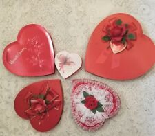 5 cajas vintage en forma de corazón de chocolate caramelo San Valentín ~ 1 996 96 84 71 02 segunda mano  Embacar hacia Argentina