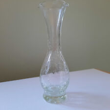 crackle glass vase for sale  SOUTHAMPTON