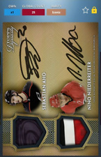 Topps Skate Digital - Sebastian Aho, Nino Niederreiter 2019 Dynasty Dual LE GC25 comprar usado  Enviando para Brazil