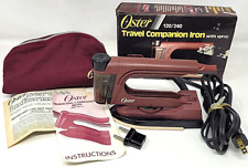 Usado, Hierro complementario de viaje Oster 120/240 con spray #308-07 enchufe adaptador bolsa de viaje segunda mano  Embacar hacia Argentina