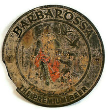 SCARCE 1943 BARBAROSSA PREMIUM BEER SIGN Red Top Brewing Co. CINCINNATI Ohio, used for sale  Shipping to South Africa