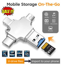 Usado, Unidad flash USB3.0 TF 4 en 1 OTG Photo Stick para iPhone iPad Android Lector de tarjetas segunda mano  Embacar hacia Argentina