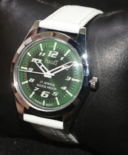Reloj de pulsera vintage para hombre Piaget con cuerda manual 17 J esfera verde a prueba de golpes segunda mano  Embacar hacia Argentina