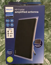 🛖 Philips Crystal HD, Antena Amplificada, 50 Milhas, Áudio/Vídeo, TV Local Grátis comprar usado  Enviando para Brazil