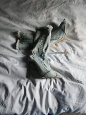 Denim boots womens for sale  LONDON
