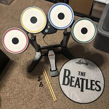 Usado, Nintendo Wii The Beatles Rock Band Harmonix conjunto de bateria bastões e pedais modelo NWDMS3 comprar usado  Enviando para Brazil