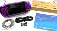 Consola portátil Sony PSP-3000 Playstation púrpura transparente personalizada segunda mano  Embacar hacia Argentina