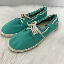 Zapatos de barco veganos de lona verde Keen para mujer Maderas talla 10,5 segunda mano  Embacar hacia Argentina